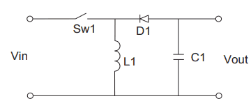 Inverting Buck-Boost Converter diagram