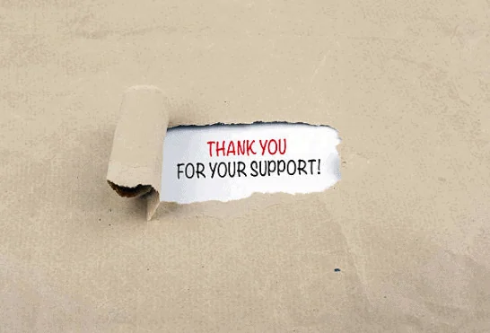 Thank You For Your Support! Thank You For Your Support!