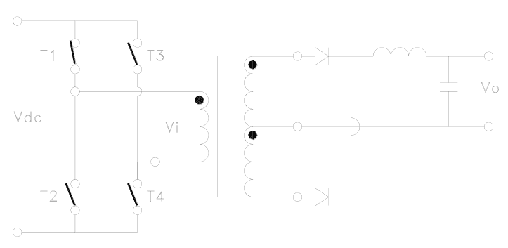 Figure 1. Full Bridge with Center Tap Figure 1. Full Bridge with Center Tap